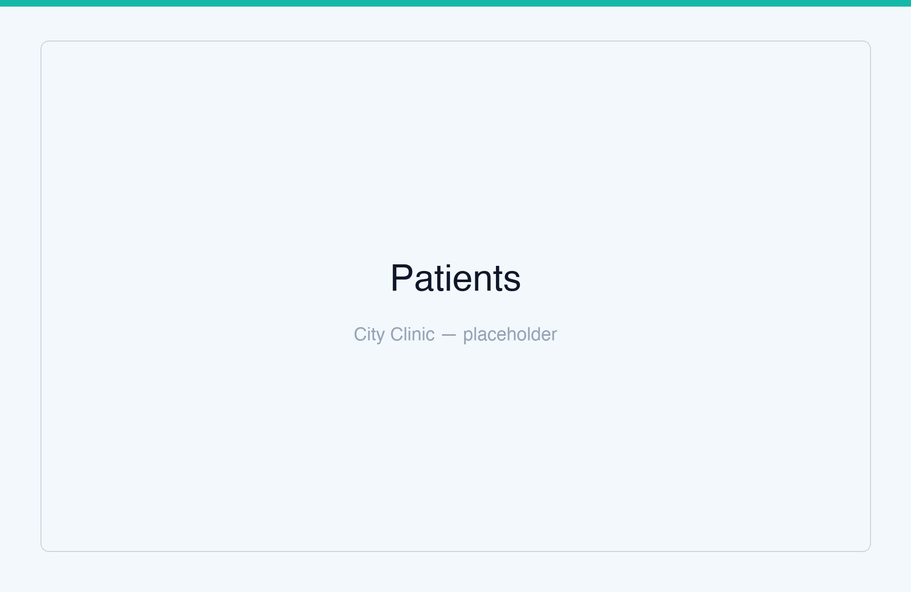 Patient list