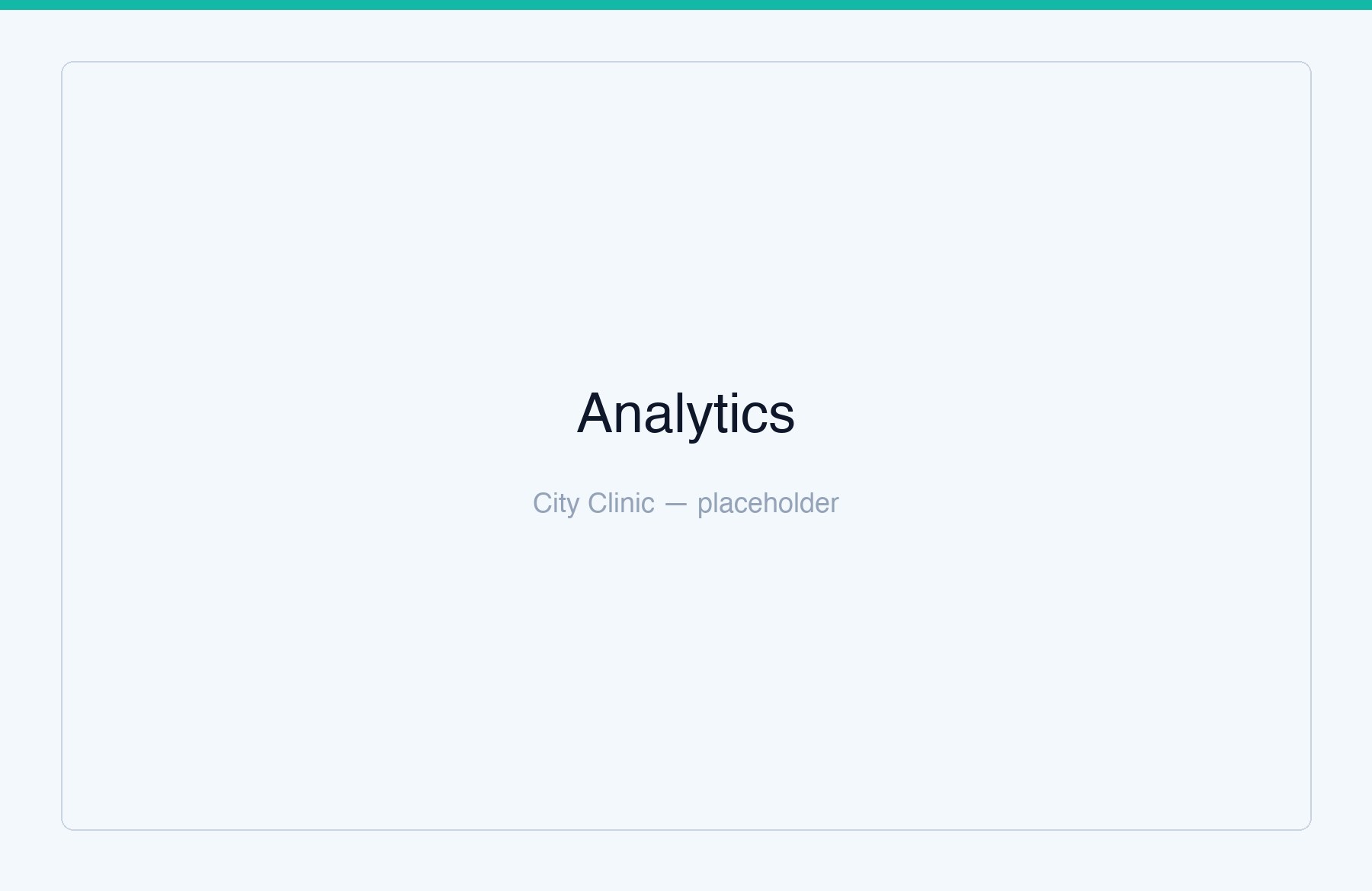 Analytics report